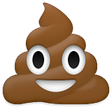 Poo emoji as rendered by Apple
